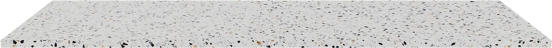 Balmani Stretto tablette simple ou double Bianco Nero terrazzo 135 x 55 cm