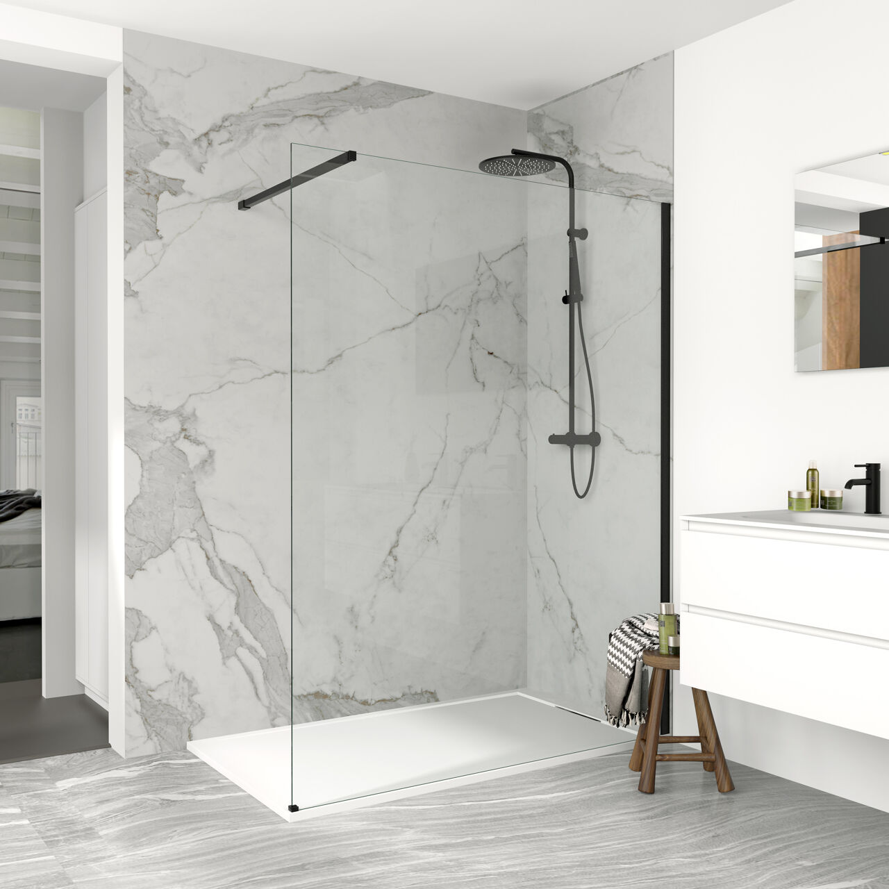 Balmani Modular Walk-in Dusche