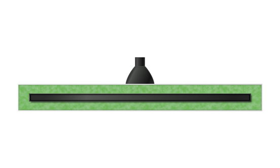 Mydrain douchegoot 80 cm mat zwart