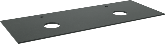 Balmani Facetta tablette double granite doux 150 x 55 cm