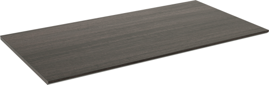 Storke Edge tablette simple mélaminé chêne foncé 105 x 52 cm