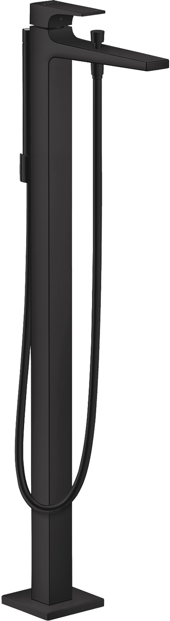 Hansgrohe Metropol robinet de bain îlot avec douchette noir mat