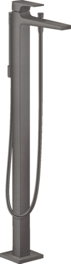 Hansgrohe Metropol Vrijstaande badmengkraan brushed black chrome Incl. handdoucheset