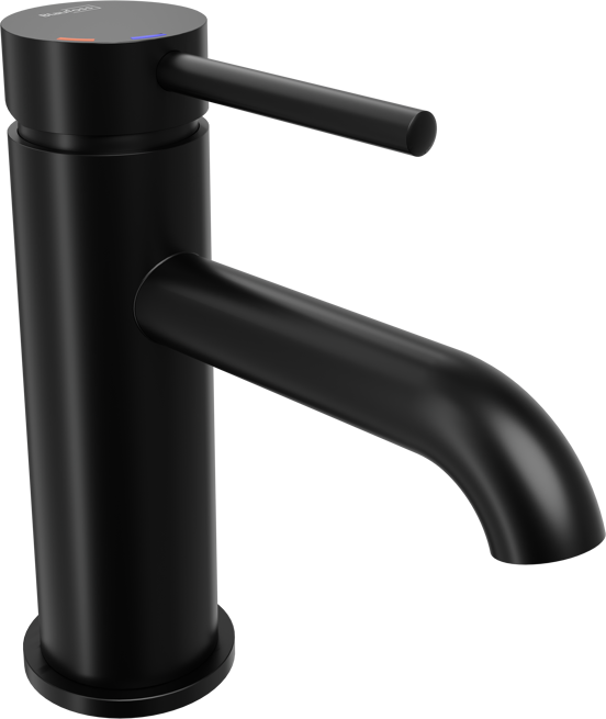 Blaufoss Round EcoStart robinet de lavabo standard noir mat