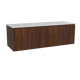 Storke Ribs badkamermeubel met Tavola wastafelblad voor waskom(men)