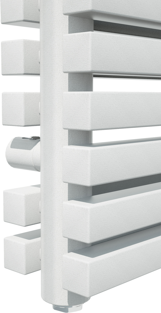 Vipera Vesuvio dubbele handdoekradiator 60 x 180 cm centrale verwarming mat wit zij- en middenaansluiting 2.500W