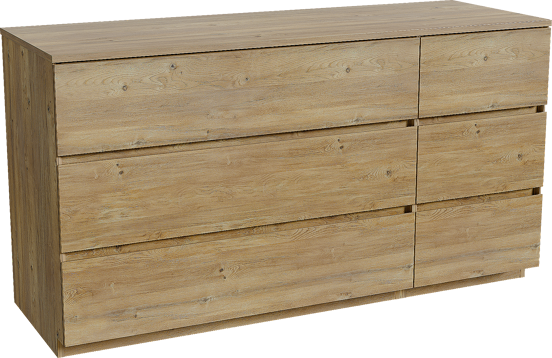 Storke Edge freistehendes Möbelstück Set: 150 x 52 cm, Rohe Eiche, mit Panton Einzel- oder Doppel Waschtischplatte, Melamin Rohe Eiche