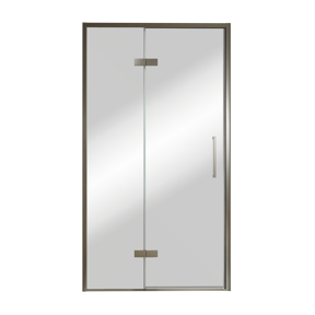 Balmani Senses Design porte pivotante à gauche 120 cm x 210 cm verre Miroir Reflex, Profil Brushed GunMetal