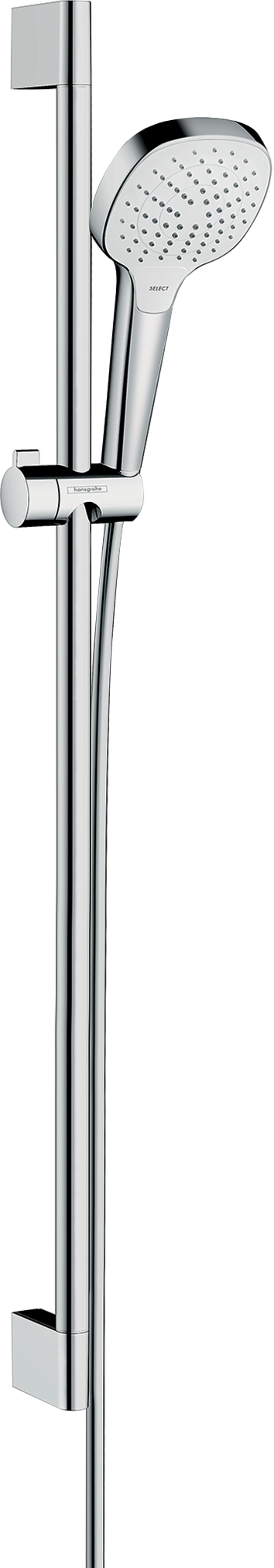 Hansgrohe Croma Select E barre de douche avec douchette 11cm 3 fonctions de jet chrome brillant