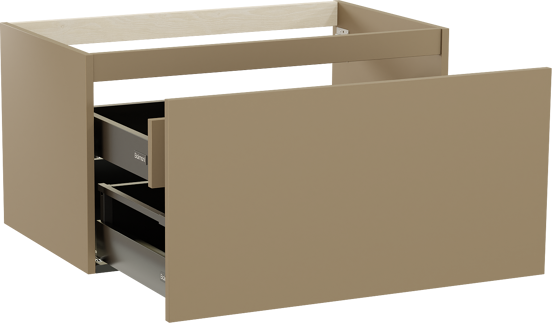 Balmani Sfera meuble sous-vasque suspendu 90 x 55 cm Dune 2 tiroirs