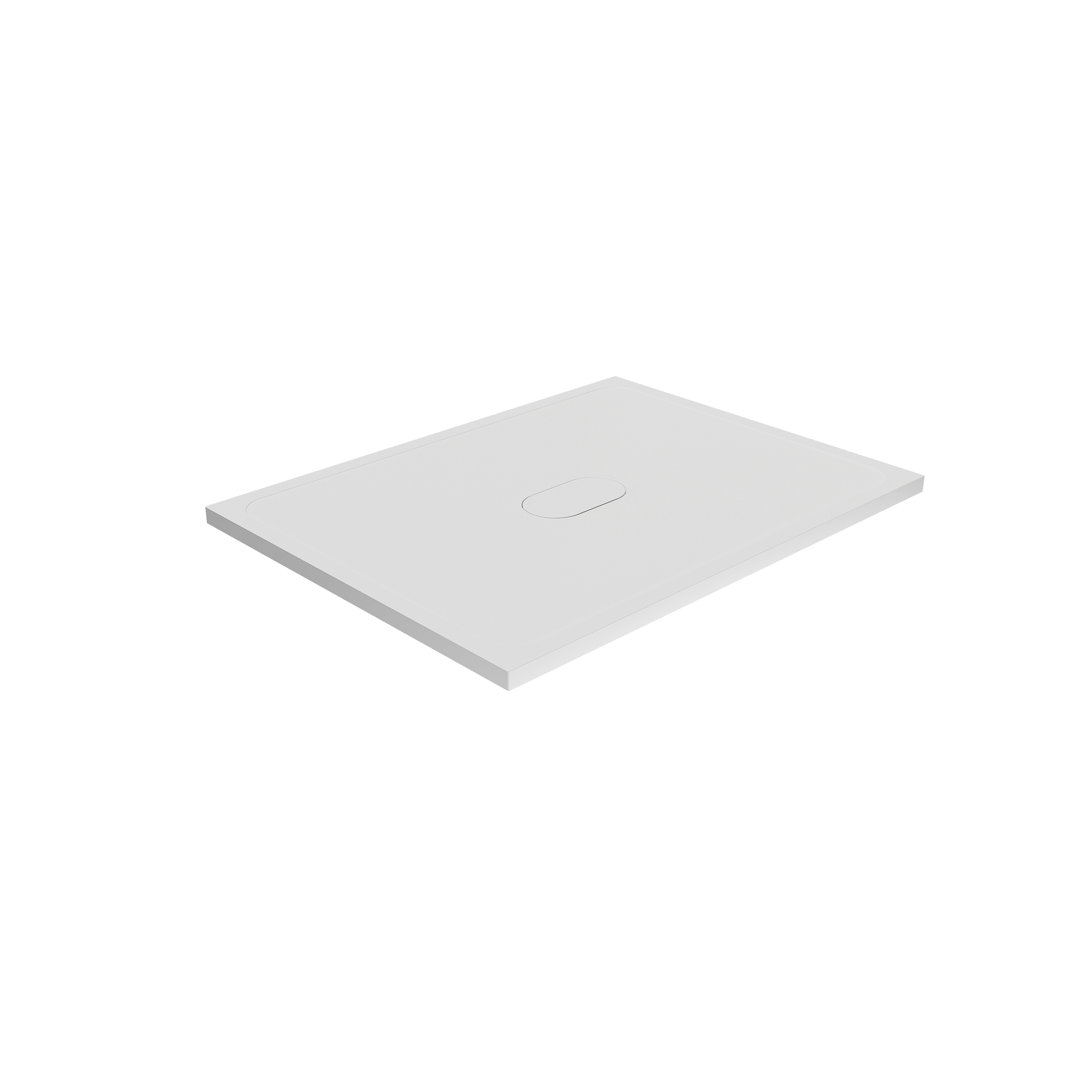 Balmani Artic douchebak 120 x 90 cm top solid mat wit