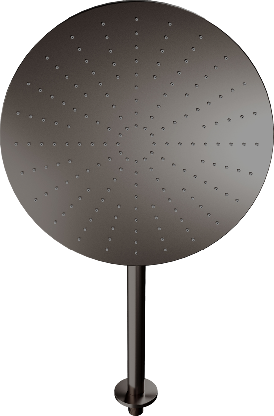 Blaufoss Nola 300 Duschkopf Rund, 30 cm, Wandmontage, Brushed Gunmetal