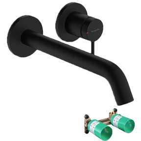 Hansgrohe Tecturis S  robinet de lavabo à encastrer noir mat incl élément intégré