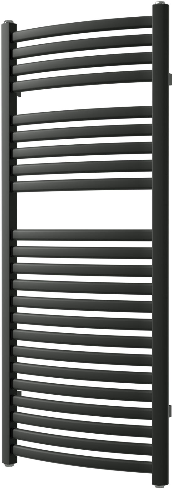 Vipera Kanza Rx sèche-serviettes simple 50 x 120 cm chauffage électrique noir mat raccordement latéral 521W, résistance incluse