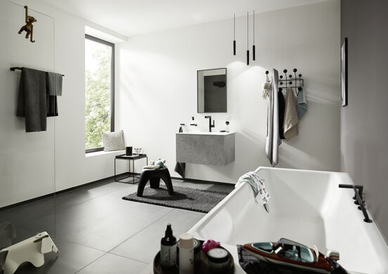Hansgrohe Finoris 260 Hohe Waschtischarmatur Schwarz matt