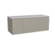 Storke Ribs meuble salle de bains avec tablette pour vasques Tavola