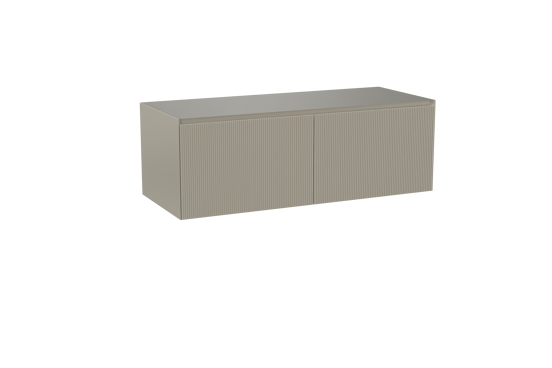Balmani Fila zwevende wastafelonderkast 135 x 55 cm steengrijs 4 lades