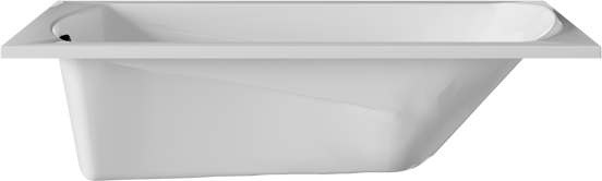 Linie Tessa Mini baignoire encastrable simple 150 x 70 cm acrylique blanc brillant