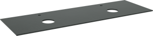 Balmani Facetta Doppelwaschtischplatte, Granit poliert, 180 x 55 cm