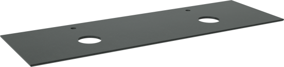Balmani Facetta tablette double granite doux 180 x 55 cm