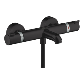 Hansgrohe Ecostat Comfort Thermostat-Badewannenarmatur: Schwarz matt