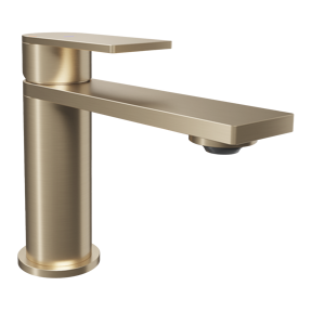 Blaufoss Fenix EcoStart standaard wastafelkraan brushed champagne gold