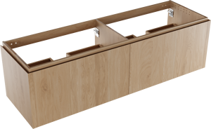 Balmani Eclips zwevende wastafelonderkast 180 x 55 cm natuur eik 4 lades