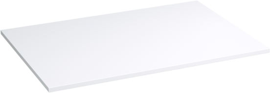 Storke Tavola enkel wastafelblad matte Solid Surface 60 x 46 cm