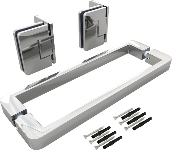 Balmani Modular douchedeur scharnieren en greep chroom