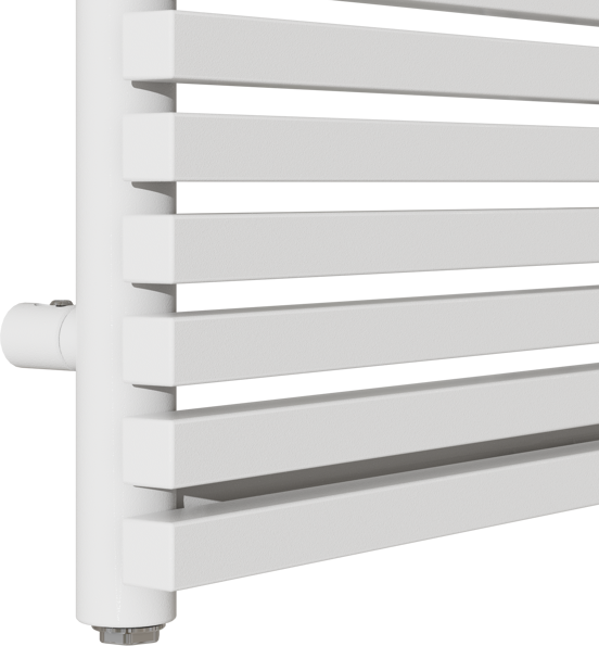 Vipera Vesuvio sèche-serviettes simple 60 x 180 cm chauffage électrique blanc brillant raccordements latéral et central possibles 1.385W, résistance incluse