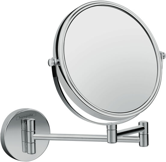 Hansgrohe Logis Kosmetikspiegel mit Vergrößerung chrom glänzend
