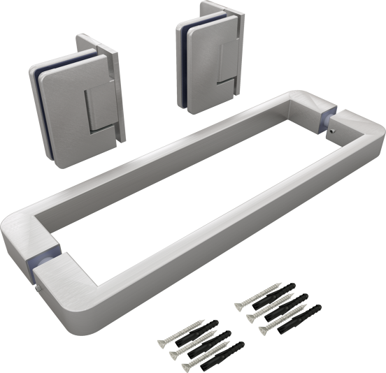 Balmani Modular douchedeur scharnieren en greep Brushed inox