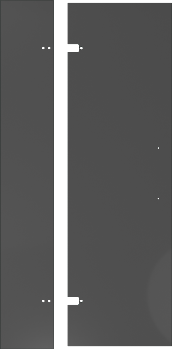 Balmani Senses Design porte pivotante réversible 100 x 210 cm verre fumé