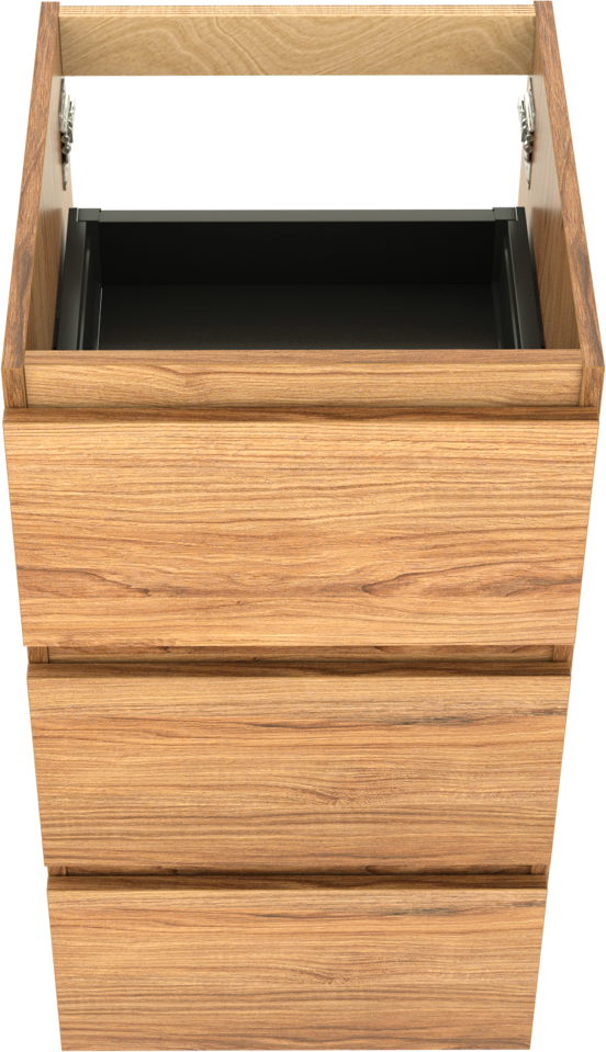 Balmani Lucida staande wastafelonderkast 45 x 55 cm teak 3 lades