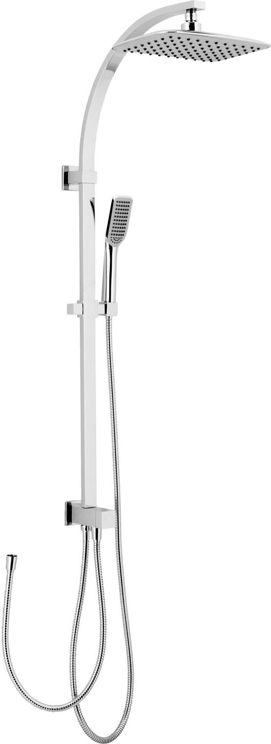 Blaufoss Focus ensemble de douche chrome brillant