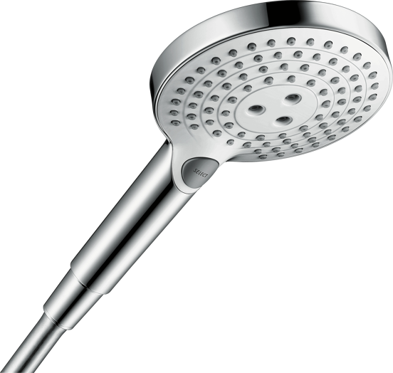 Hansgrohe Raindance Select S120 douchette 3 fonctions de jet chrome brillant