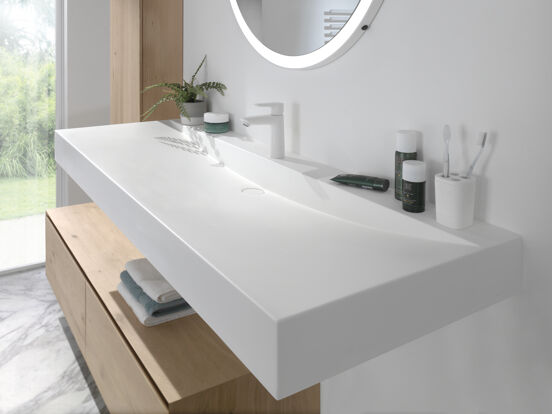 Balmani Mitra Elements zwevende wastafelonderkast 150 x 50 cm naturel eiken 2 lades