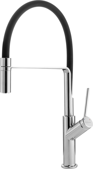 Blaufoss District robinet de cuisine avec douchette extractible chrome brillant
