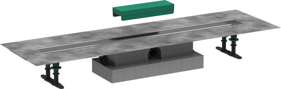 Hansgrohe uBox installatieset voor douchegoten 90cm voor Raindrain Match of Rock