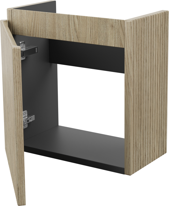 Storke Ribs meuble lave-mains suspendu 40 x 22 cm chêne brut