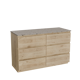 Balmani Lucida badkamermeubel met Stretto wastafelblad voor waskom(men)