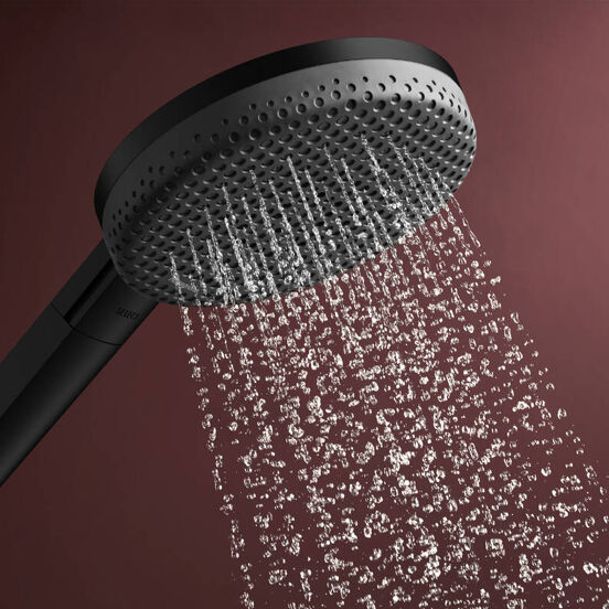 Hansgrohe Raindance Alive Select S 125 Handbrause-Set 3 Strahlfunktionen Schwarz matt
