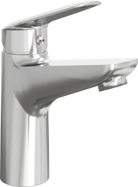 Linie Tibo Waschbecken Armatur: Chrom glänzend