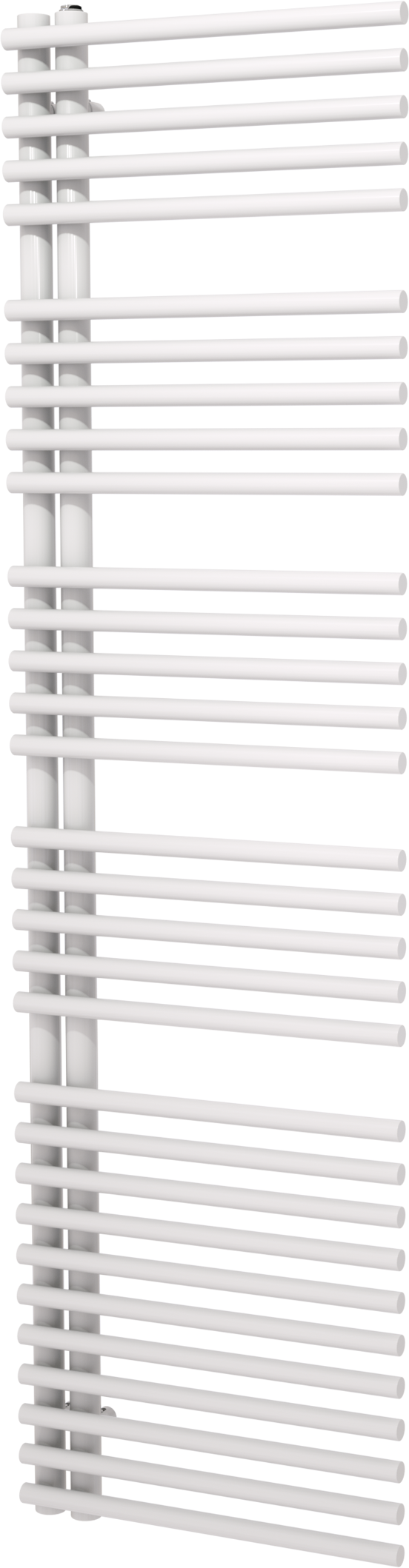 Vipera Nevada enkele handdoekradiator 50 x 180 cm elektrische verwarming glanzend wit zijaansluiting 847W, weerstand inbegrepen