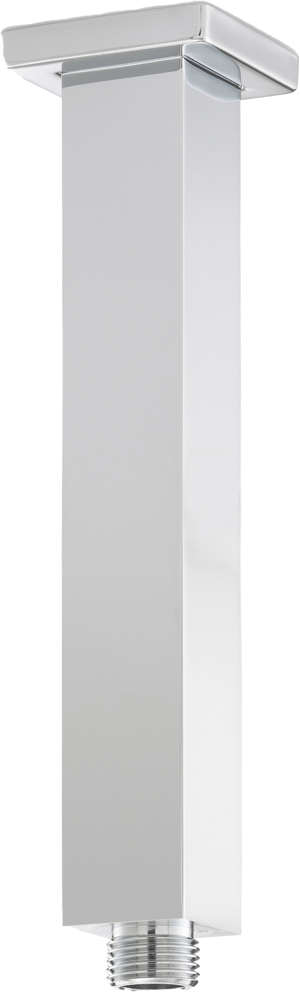 Blaufoss Square douchearm plafond 20 cm glanzend chroom