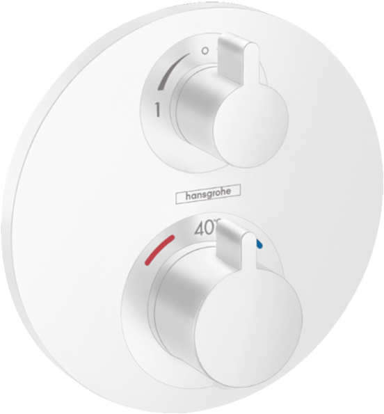 Hansgrohe Ecostat S Unterputz-Duschthermostat Weiß matt