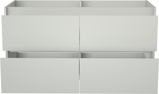 Storke Seda zwevend wastafelonderkast 120 x 52 cm mat wit 4 lades