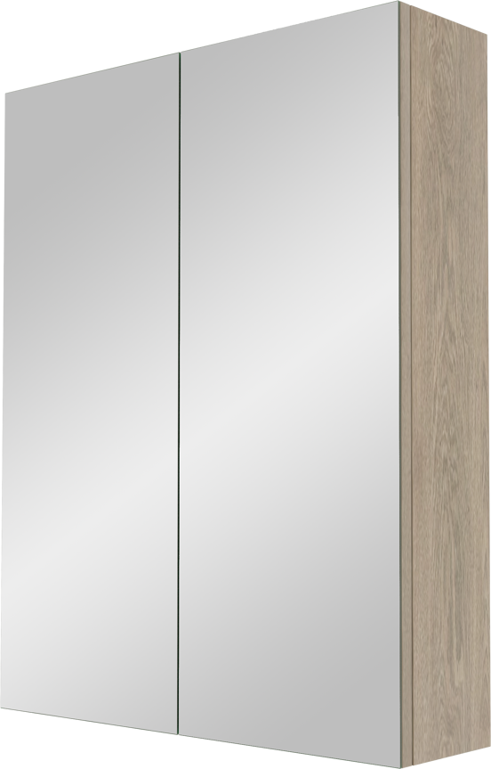 Linie Montro armoire de toilette 60 x 75 cm chêne gris