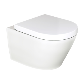 Luca Varess Calibro hangend toilet satijn wit randloos