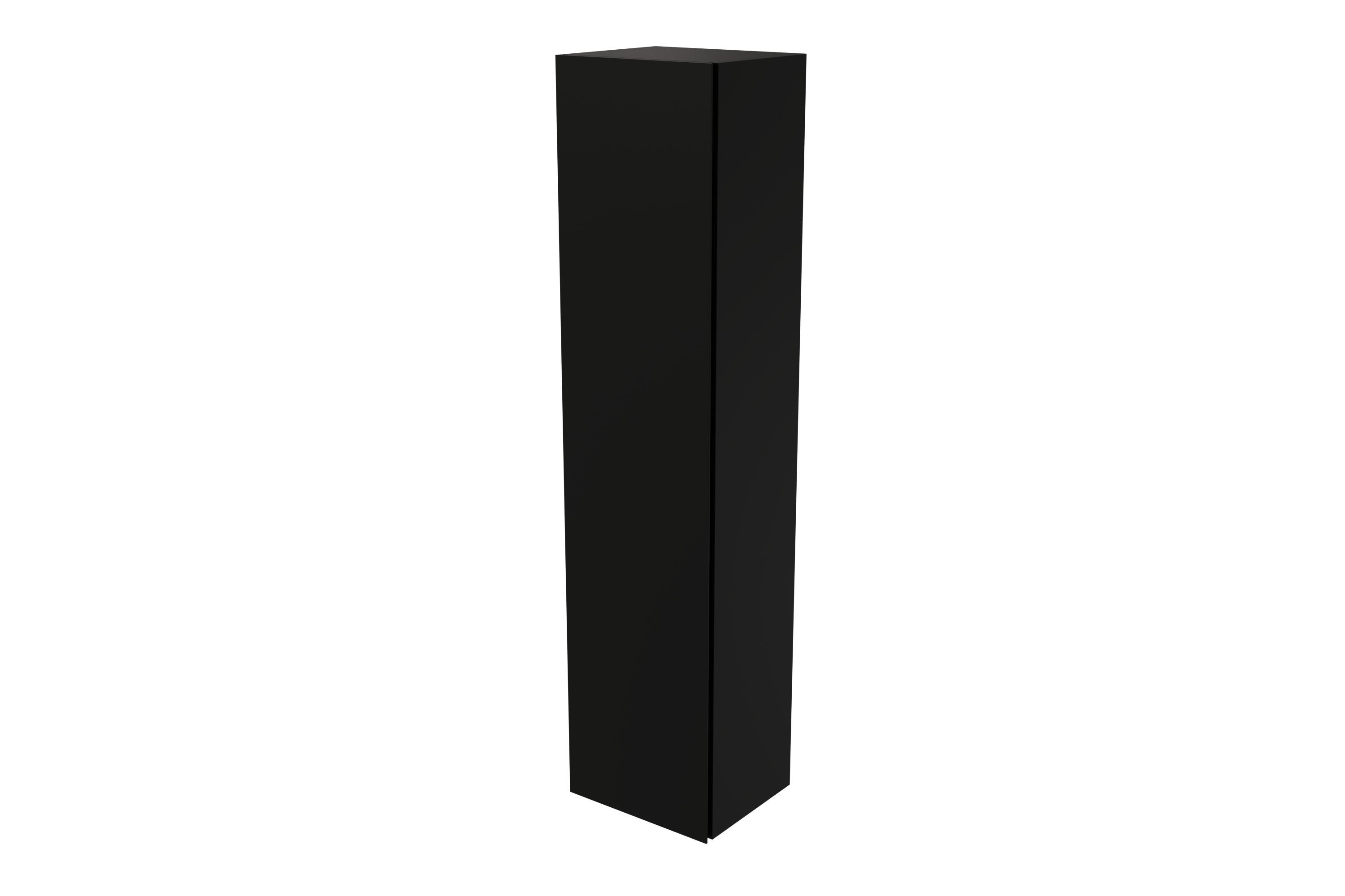 Storke Edge Modulo zwevende badkamerkast mat zwart 35 x 25 x 150 cm